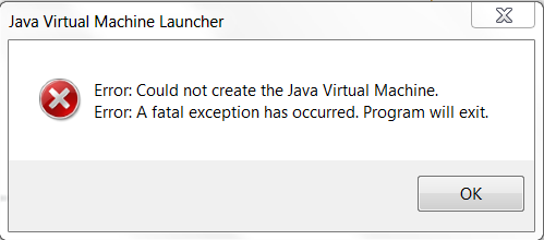 launch4j eror, Java Virtual Machine Launcher