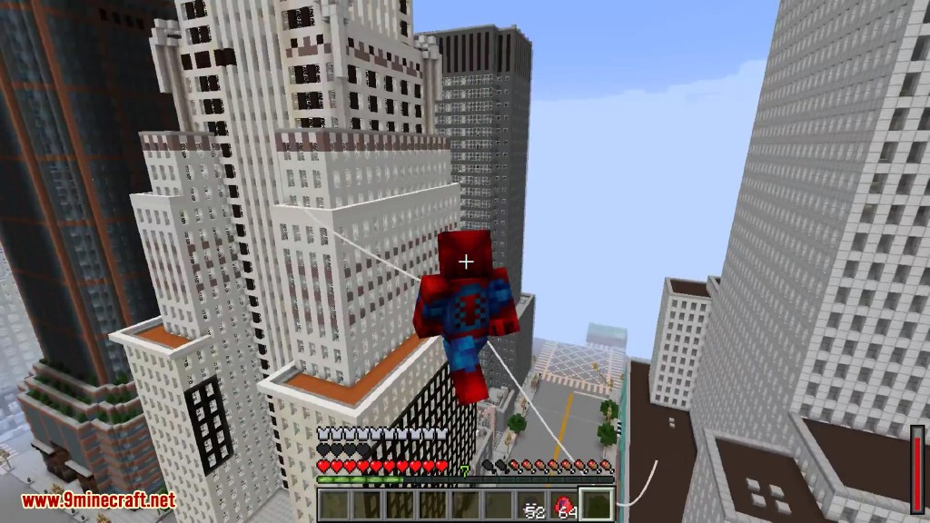 สไปเดอร์แมน Spiderman มายคราฟฮีโร่ Hero ปล่อยใย