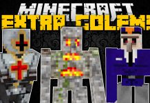 [ 1.14.4 ] โกเลมร่างใหม่ มายคราฟมอด Extra Golems Mod