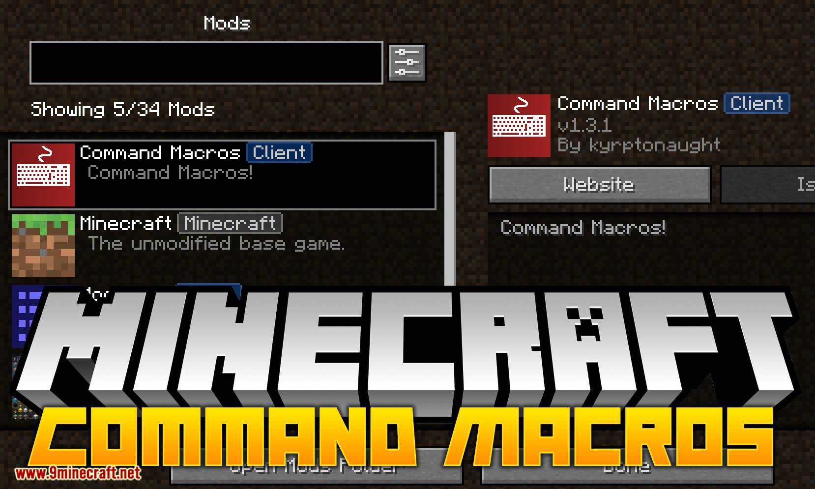 Command Macros Mod